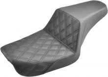 SADDLEMEN Step-Up Two-Up Sitzbank LS für Dyna 04-05 mit Gel-Core Tec.