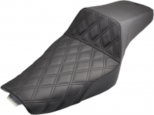 SADDLEMEN Step-Up Two-Up Sitzbank LS für Sportster Custom (4.5 Gal.) 04-17, mit Gel-Core Tec.