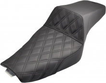 SADDLEMEN Step-Up Two-Up Sitzbank LS für Sportster (3.3 Gal.) 04-17, mit Gel-Core Tec.