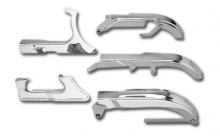 Upper Rear Belt Guard, Chrome