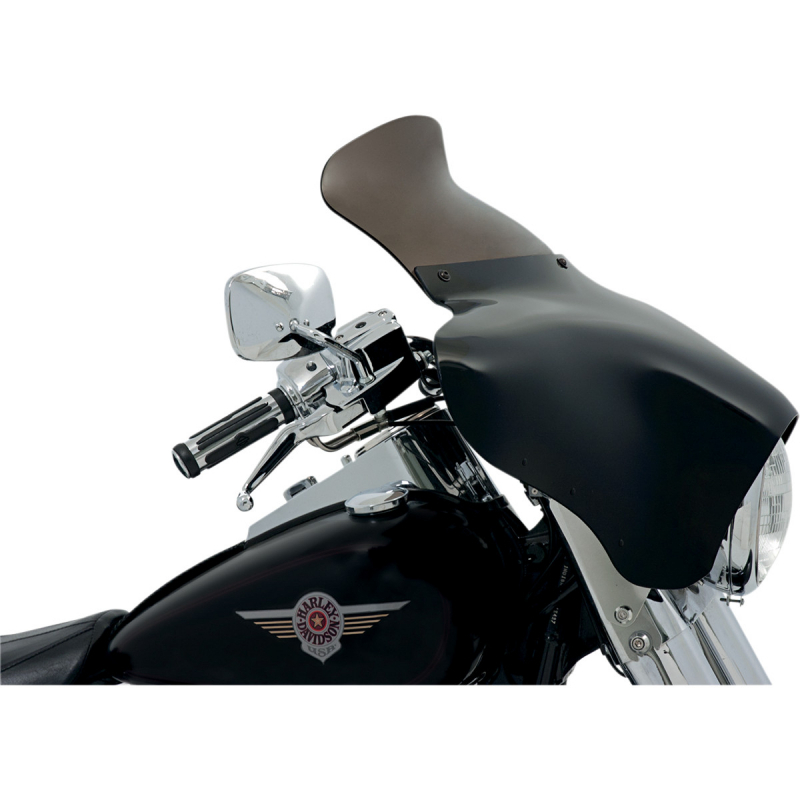 WINDSHIELD SPOILER BATWING-FAIRING 9" SMOKE