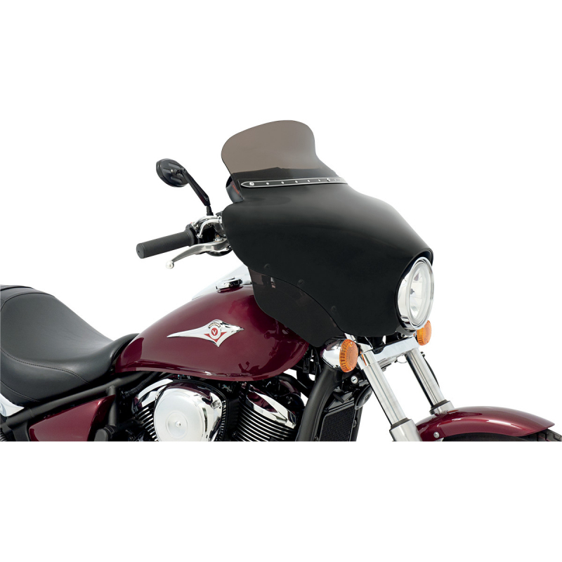 WINDSHIELD SPOILER BATWING-FAIRING 6.5" SMOKE
