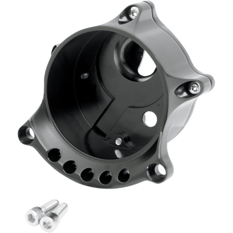 RSD GAUGE RE-LOCATOR MOUNT CAFE ANODIZED BLACK Sportster  ab 2007
