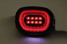 LED-Taillight With Smoke Lens And Black Reflector