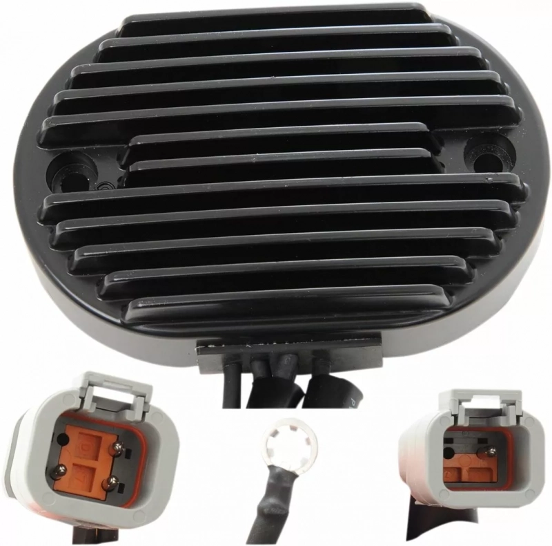 Motor Factory Regler für Harley-Davidson Softail 2007, schwarz, ersetzt 74540-07