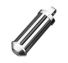 Chrome and Ribbed Rubber Pegs