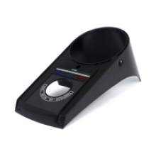 Dashcover 68-UP STYLE, Tachoabdeckung in schwarz für Harley-Davidson 68-90