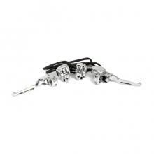 Verchromtes Lenkerarmaturen-Set für Harley-Davidson Touring Modelle 96-07