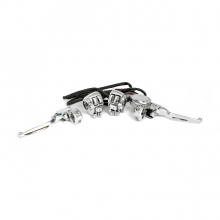 Verchromtes Lenkerarmaturen-Set für Harley-Davidson Touring Modelle 96-07