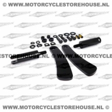 MONTAGEKIT,EINSTELLBARE HIGHWAY FUßRASTEN, Harley-Davidson Dyna ab 91, ersetzt OEM 49002-98