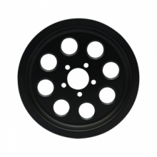 PULLEY COVER in Mattschwarz für Dyna 00-05 mit 70T Pulley