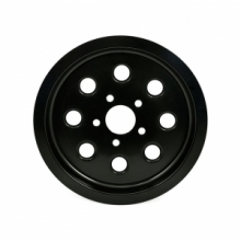 PULLEY COVER in Mattschwarz für Big Twin 82-99 mit 65T Pulley