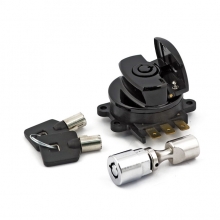 Schwarzes Zündschloß und Lenkschloß Set für Harley-Davidson Softail 96-10 und FXDWG 93-05, ersetzt 71450-04