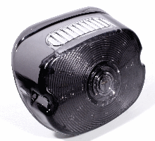 LED Latestyle Lay-Down / Low-Profile Rücklichtglas getönt mit ECE für Harley Davidson Modelle 99-21