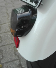 LED Latestyle Lay-Down / Low-Profile Rücklichtglas getönt mit ECE für Harley Davidson Modelle 99-21