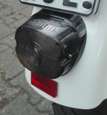 LED Latestyle Lay-Down / Low-Profile Rücklichtglas getönt mit ECE für Harley Davidson Modelle 99-21