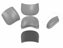 BURLY Outlaw Classic Cafe Fairing für 35-49mm Gabeln und 5-3/4" Scheinwerfer