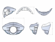 BURLY Touring Sport Fairing (tall) für 35-49mm Gabeln und 5-3/4" Scheinwerfer