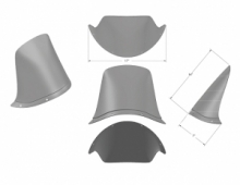 BURLY Touring Sport Fairing (tall) für 35-49mm Gabeln und 5-3/4" Scheinwerfer