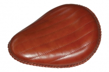13" DARK BROWN LEATHER SOLO SEAT DARK BROWN / NO MOUNTING HARDWARE