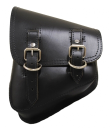 La Rosa V-Rod Left Solo Side bag plain, black