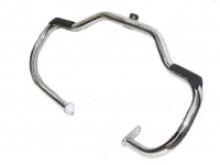 Front Engine Guard Chrome With Footrest 09-17 FLHT Except FLTR Models