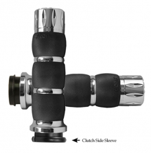 Air Cushioned Rival Grips Chrome Fly-By-Wire