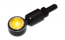 HI-Power LED indicator MC 1, alu black, clear lens