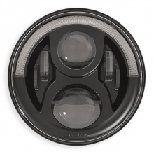 Speaker 7" LED Insert with Position Light, EU Version, Black