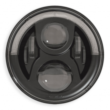 Speaker 7" LED Insert with Position Light, UK Version, Black