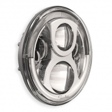 Speaker 7" LED Insert with Position Light, EU Version, Chrome