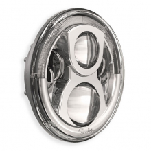 Speaker 7" LED Insert with Position Light, UK Version, Chrome