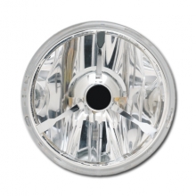 Wave Cut 4 1/2" Spotlight Insert, Clear, Black Dot
