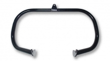Engine Guard Curved Black Front 00-17 FL Softail Models (Except Engine Footpeg Mount Kit)