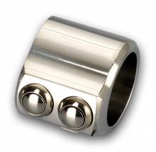 Kustom Tech 2 Button Switch Housing - chrome