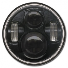 LED Insert 5 3/4" UK BLK.POS. L. E-Mark ( BLACK - 5 3/4" )