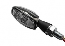 LED Taillight / Turnsignal BLAZE, chrome, clear lens