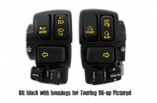 Complete Switch Housing Kit, Backlight, Chrome Standard ï96 up