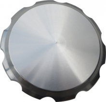 JM SPORTSTER GAS CAP, SMOOTH, CLEAR
