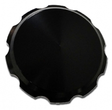 JM SPORTSTER GAS CAP, SMOOTH, BLACK
