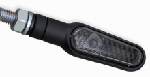 Daytona D-Light Turn Signal front&rear, Black, Smoked Lens