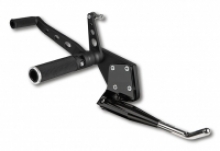Forward controls 'Base Rubber' black Softail Evo,