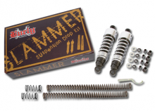 Burly Slammer Kit with black rear shocks