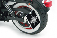 TB Licence Plate Alu Flat Blk 18x20cm