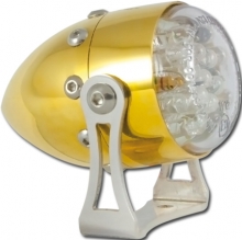 Retro-taillight brass pol,E-Mark