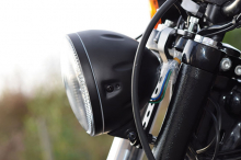 Headlight Relocation Bracket, Small, Powder Coated, Black