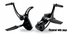 PM Forward Controls 11/16 Contour, No Pegs, Stock Clevis, Contrast Cut