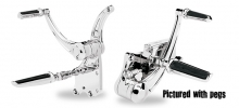 PM Forward Controls 11/16 Contour, No Pegs, Stock Clevis, Chrome