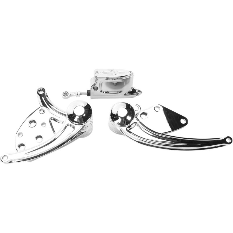 PM Forward Controls 11/16 Contour, No Pegs, Stock Clevis, Chrome