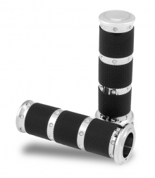 PM Handle Grip Set, PM Xls, Hd Dual Cable Set, Chrome